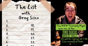 Comedy Open Mic - The List