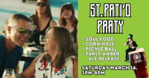 St. Pati'O Party - people on the patio